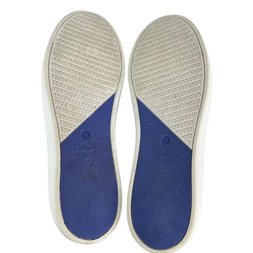 Rothy's The Original Slip-On Sneaker Camo Print Knit Uppers Washable Gray 10